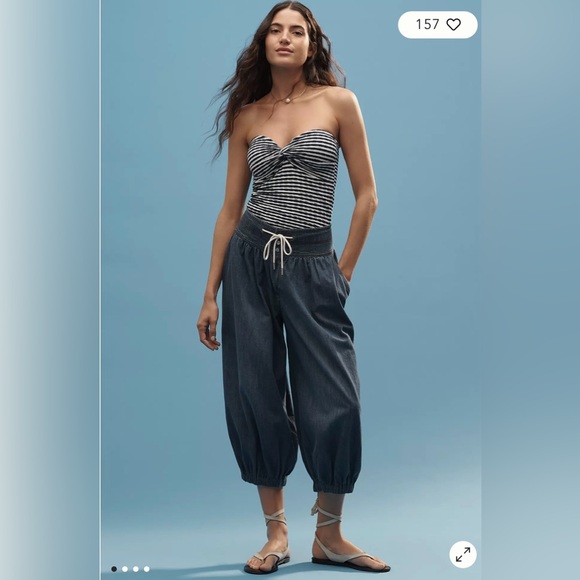 Pilcro Dark Blue Joggers - Picture 2 of 16